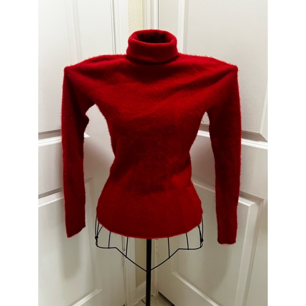 Halogen Red Cashmere Turtleneck Sweater - Picture 2 of 4